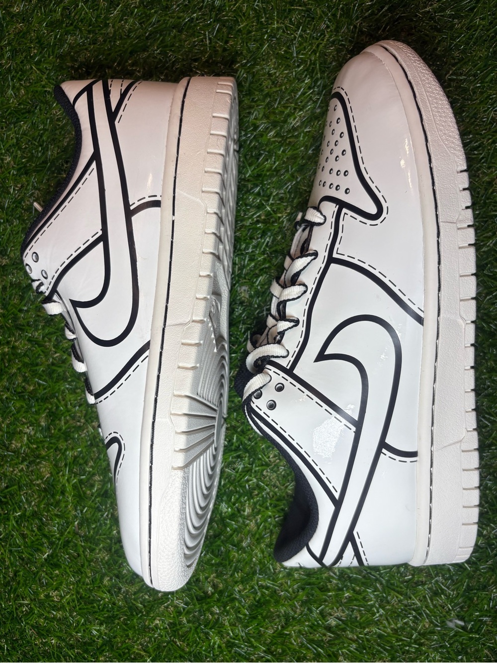 Nike LEGO COLLAB White and Black Sneakers 7 youth, 8.5 women’s. Very expensive!